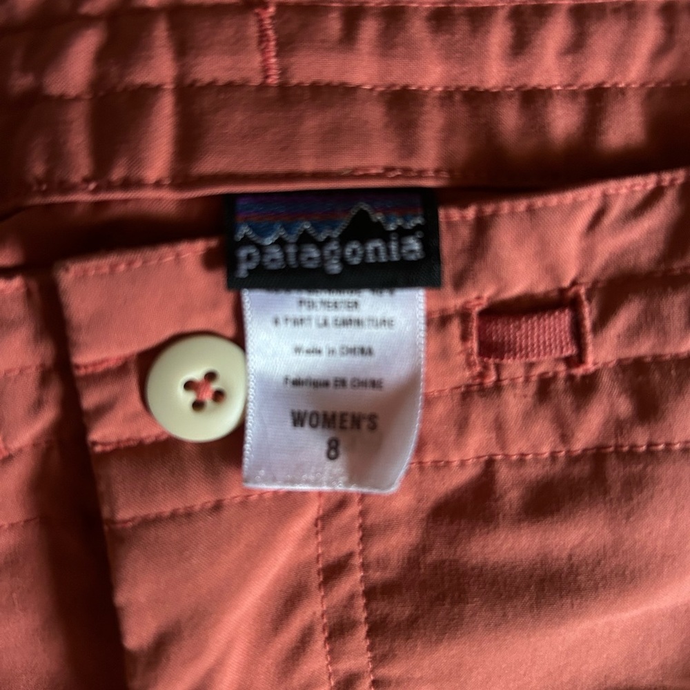 Patagonia Coral Cargo Skort Size 8 NWOT